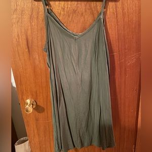ARMY GREEN SLIP DRESS